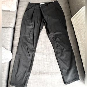 MADEWELL BLACK COTTON CROSSOVER PANTS TROUSERS SIZE 27